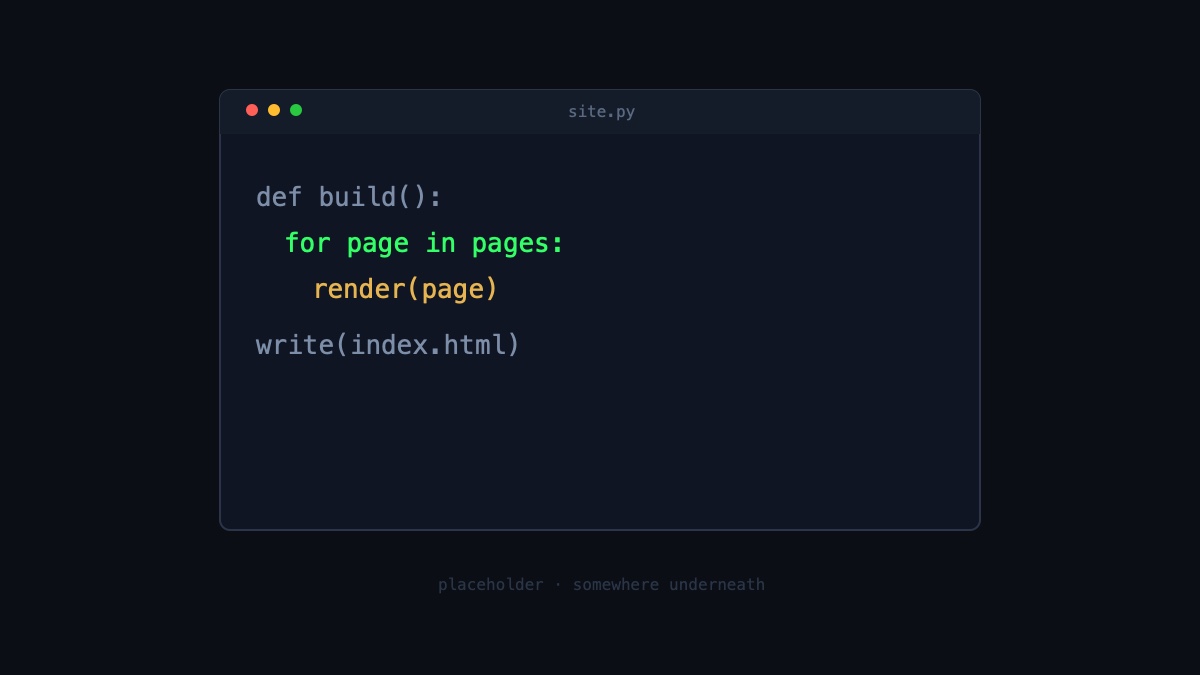 PLACEHOLDER — a real snippet of vladymir.info code